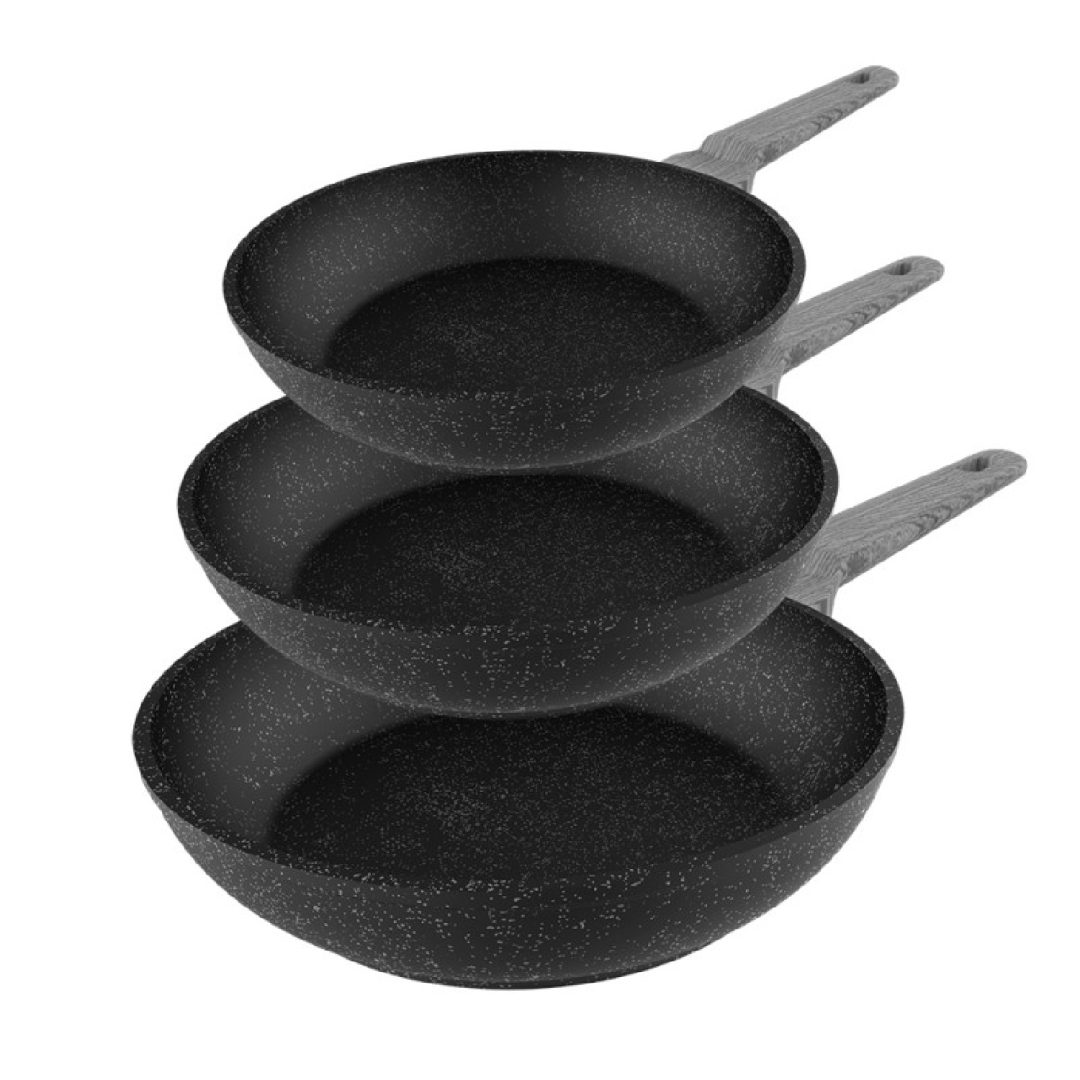 Pannenset Polka Exclusive 18-22-26 Bucket Set Wood&Rock