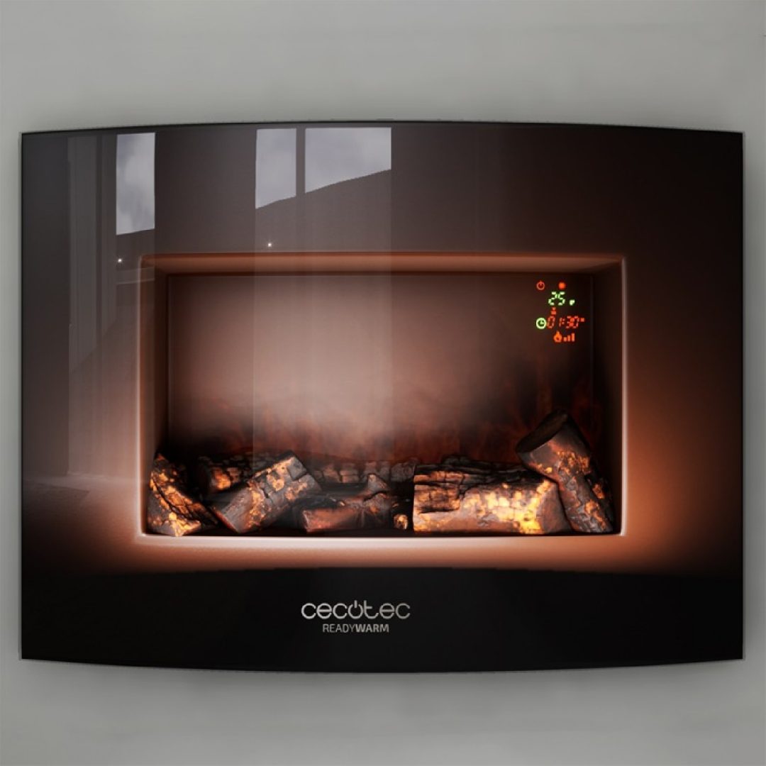 Elektrische decoratieve wandhaard Ready Warm 2200 Curved Flames